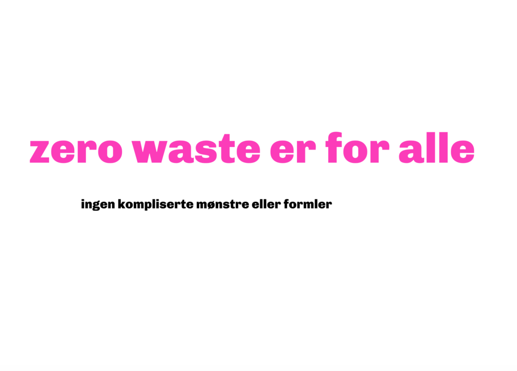 Zero waste klesdesign KURS
