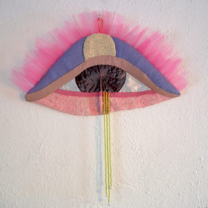 'Third eye seeds' textile art piece