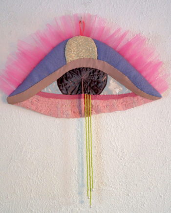 'Third eye seeds' textile art piece